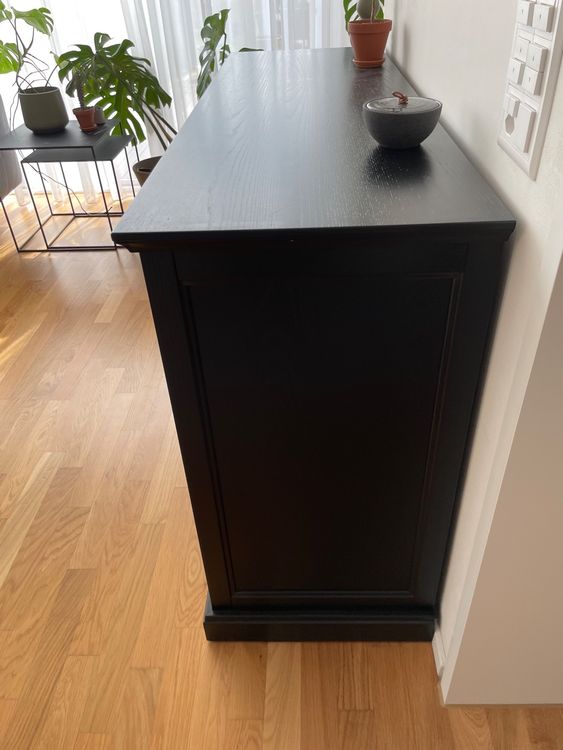 IKEA MALSJÖ Sideboard, schwarz gebeizt, 145x92cm Kaufen auf Ricardo
