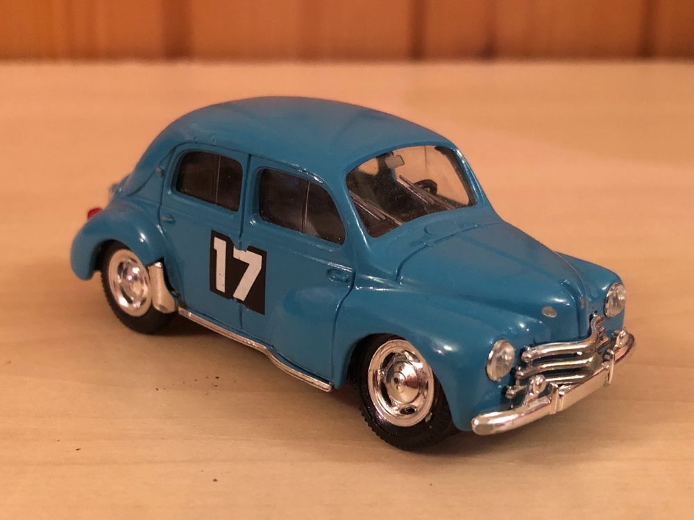 SOLIDO 1919 Scale 1/43 | RENAULT 4CV N 17 TOUR DE FRANCE 1954 LIGHT BLUE