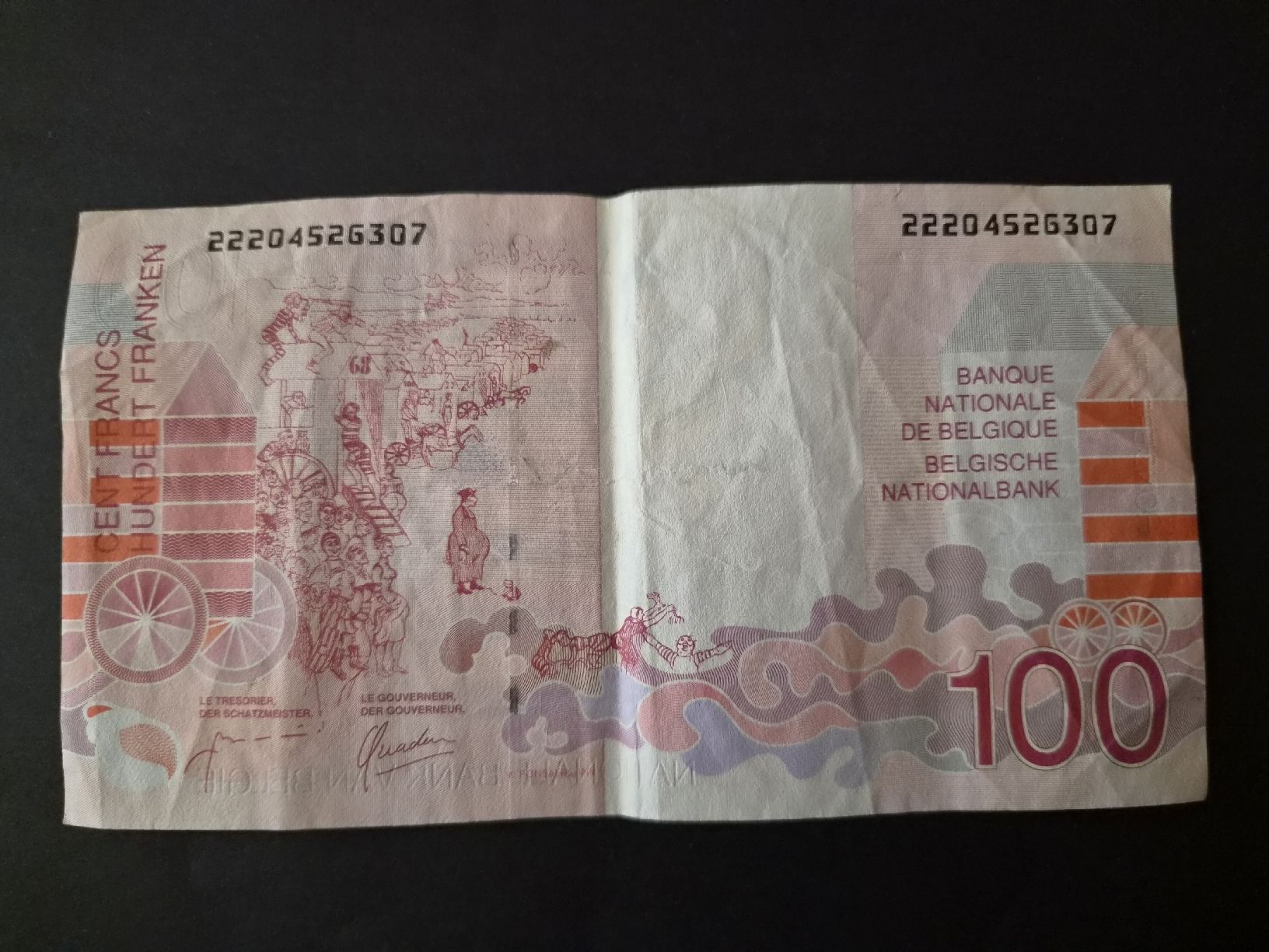 Banconote: Belgique 1995-2001 100 francs P147 – Usato da Versoix venduto da rucio 1