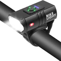 Fahrradlicht / per USB aufladbar / LED Velolicht Frontlicht