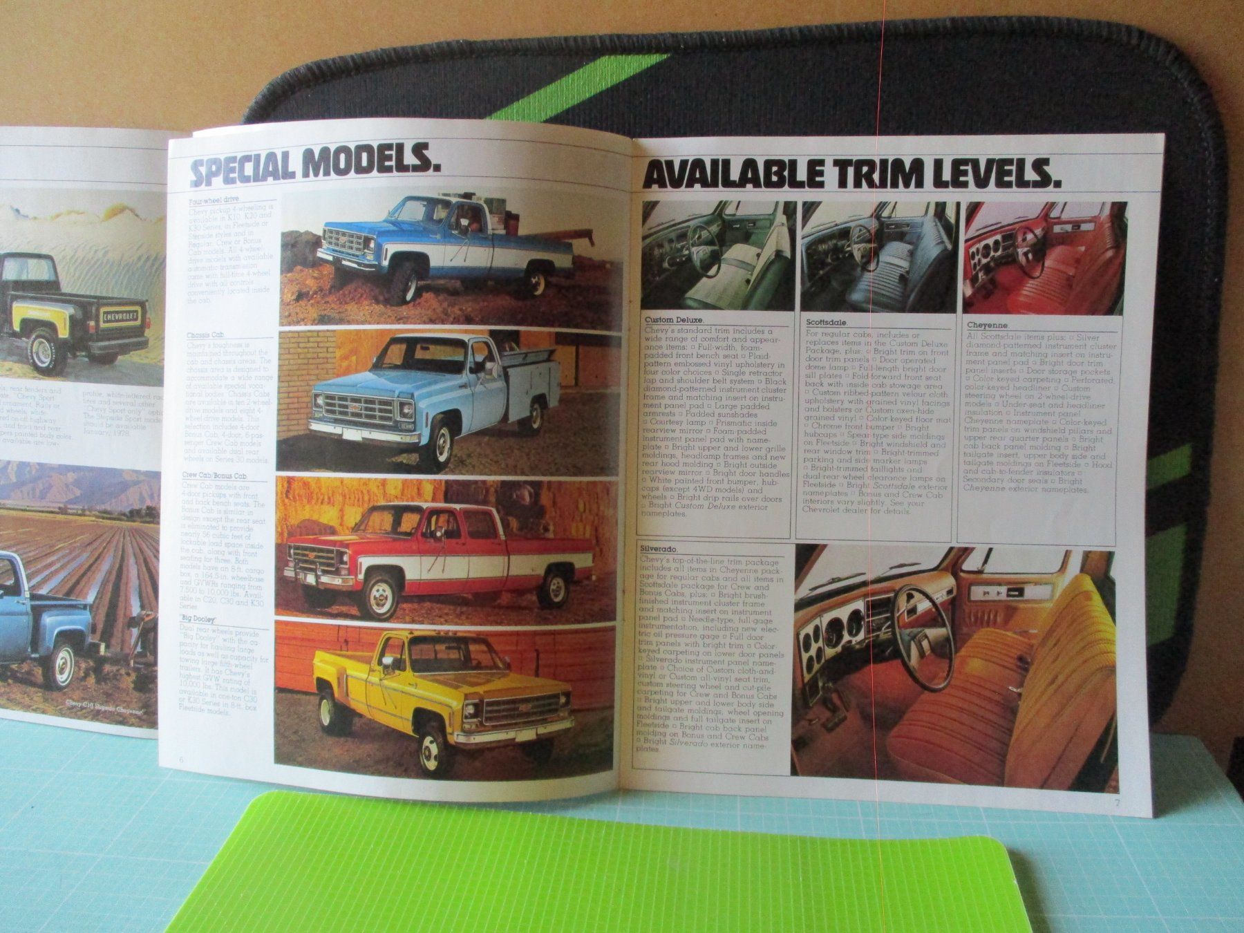 Chevrolet Documenti: 78  Chevrolet Pickup  Prospekt 1977 – Usato da Ottikon Gossau ZH venduto da hokuspokus 1