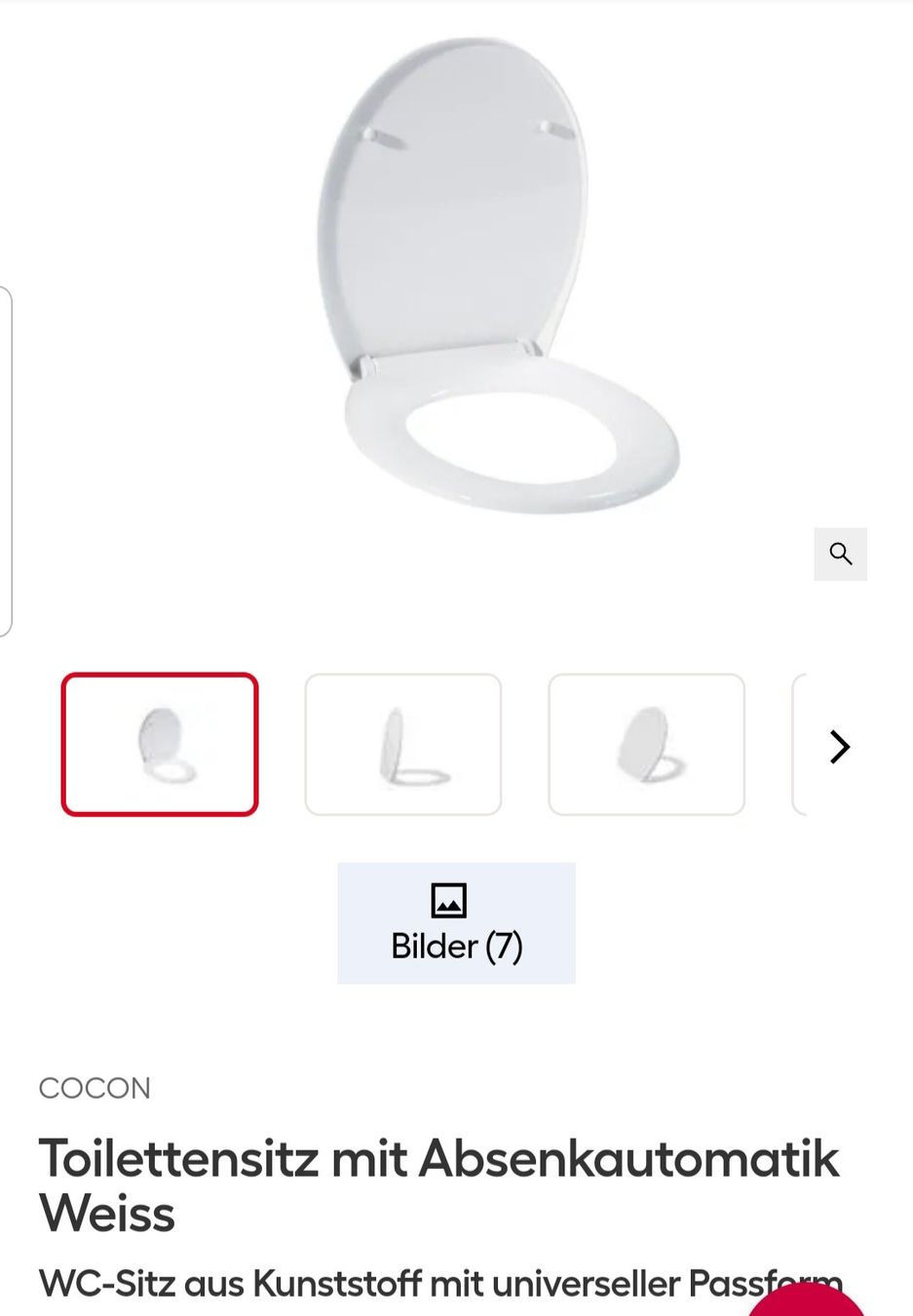 WC: Toilettensitz mit Absenkautomatic orig. verpackt. NEU. – Usato da Killwangen venduto da Marc-Antonio