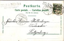 AK, Stempel: Zelg bei Wolfhalden, Litho Zürich