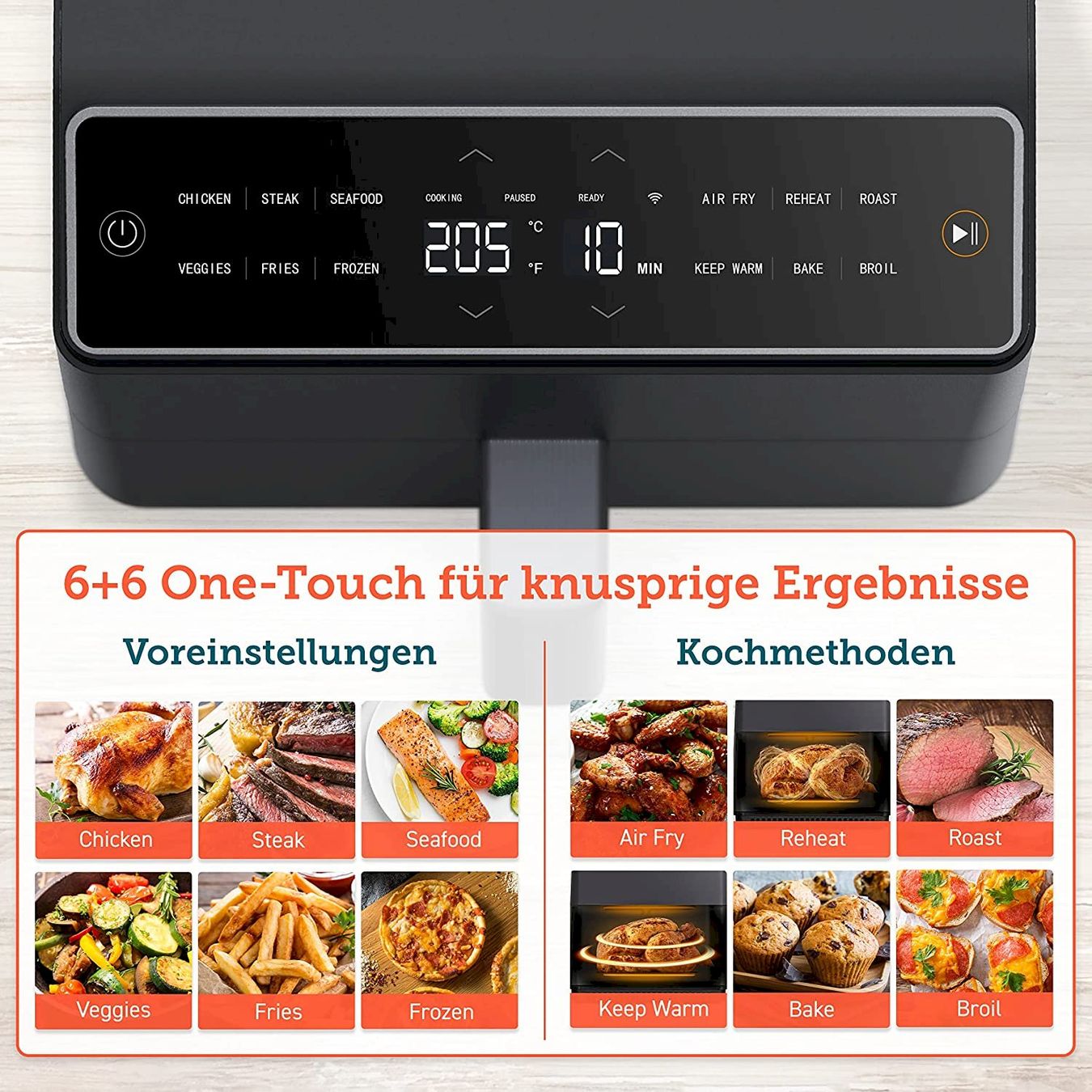 Küchengeräte: COSORI Heißluftfritteuse 6,4 L – Neu und originalverpackt aus Bottighofen von zaap 4