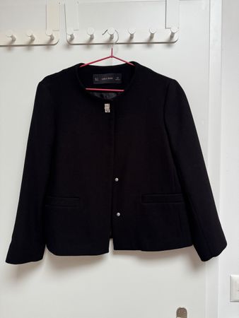 Zara Jacke / Blazer Schwarz