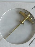Vintage Flugzeug Anstecknadel - Goldenes Sammlerstück, (I2)