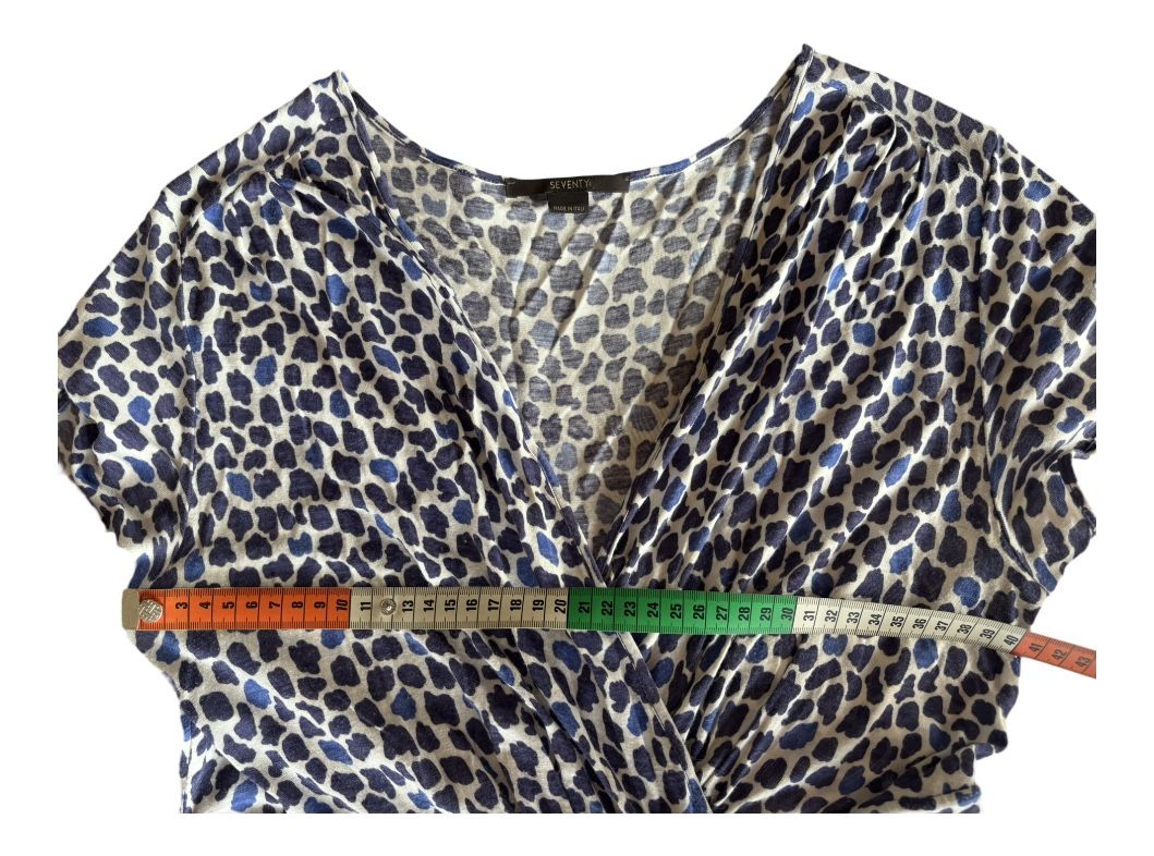 Kleider: Robe Seventy imprimée bleue élégante T40/42 – Gebraucht aus Dotzigen von SecondHandGems 2