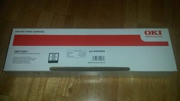 Oki Druckerpatronen & Toner: Original Oki C801 / Oki C821 black Toner, 44643004 – Neu und originalverpackt aus Glattbrugg von copytron