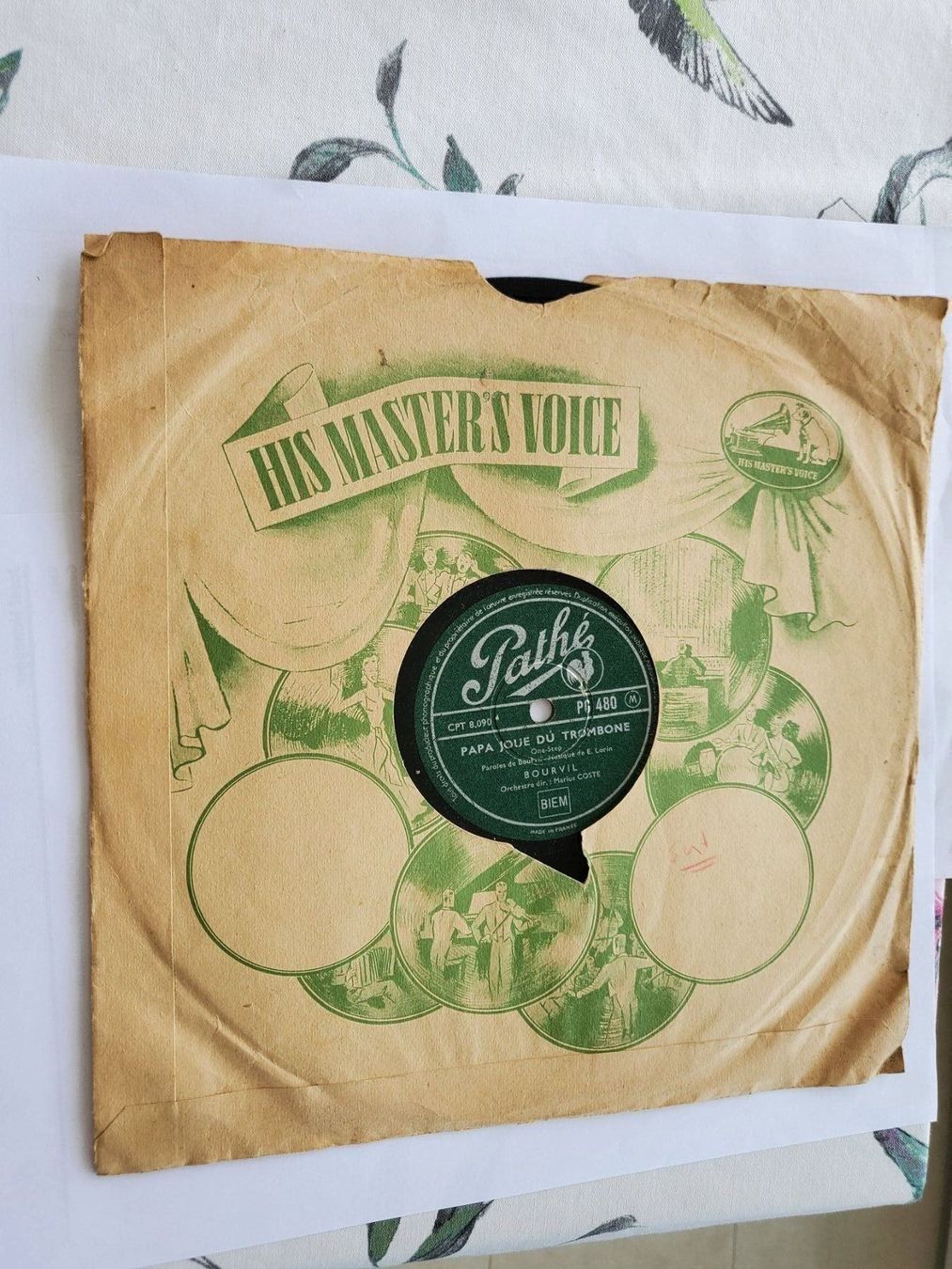 Dischi in vinile: Schellackplatte 1940  Pathé Bourvil  dirigent Marius Coste – Usato da Unterägeri venduto da 0alfa0 4