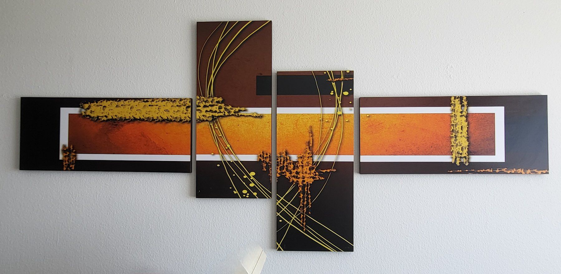 Foto & Immagini: 4-teiliges Wandbild, moderne Kunst – Usato da Adlikon b.Regensdf venduto da YvZi