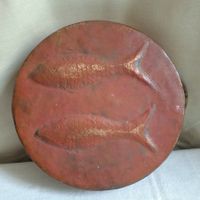 Antike Fisch Backform, rustikale, nostalgische Deko