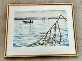 Aquarell ‚Bodenseewetter‘ von Kundry Niederhauser