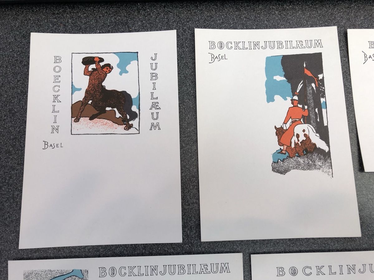 Grafica & Litografie: Archivfrische LITHO Vorlagekarten ARNOLD BOECKLIN – Nuovo (secondo la descrizione) da Lufingen venduto da Rac0 1