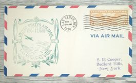 TR102 Enveloppe + Timbre USA 1938 Theme Aviation