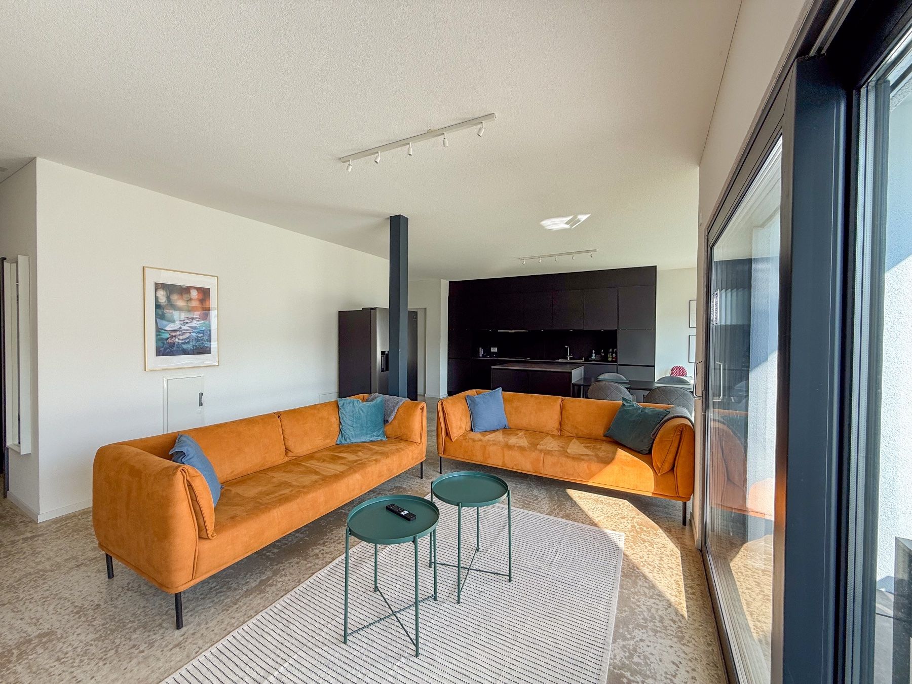 Pfister Divani: 1 von 3 Sofas Dreisitzer orange/gelb – Usato da Ermatingen venduto da shockhab