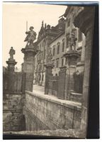 Fotografie Ellingen, Statuen am Schloss,