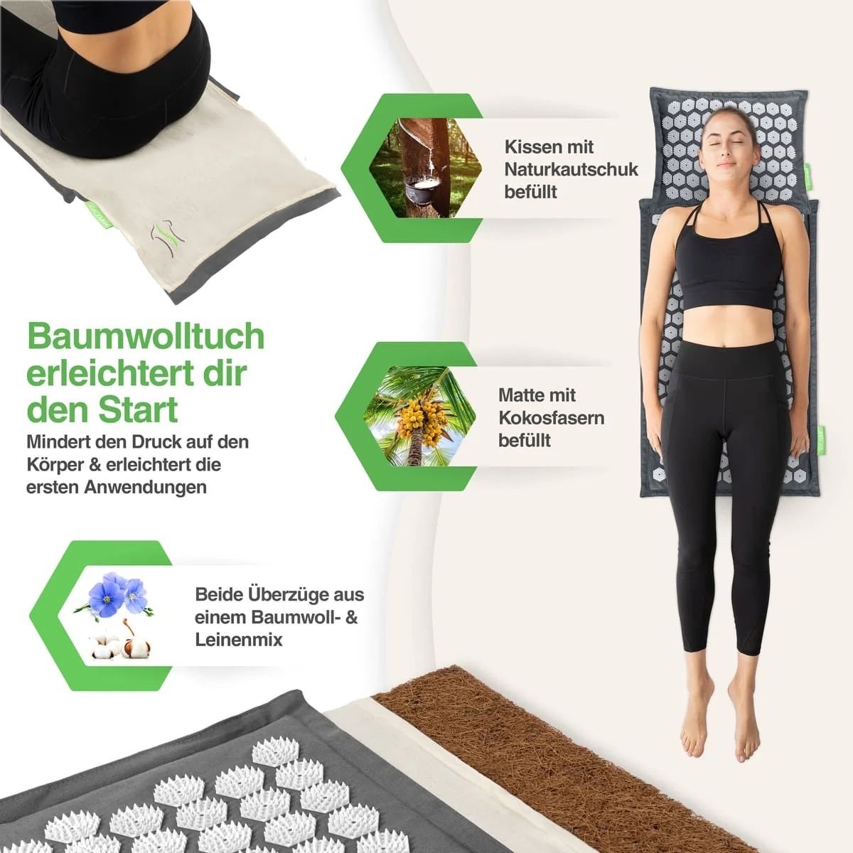Dispositivi per massaggi: BACKLAXX Akupressurmatten Set – Usato da Goppisberg venduto da Hamacatino 4