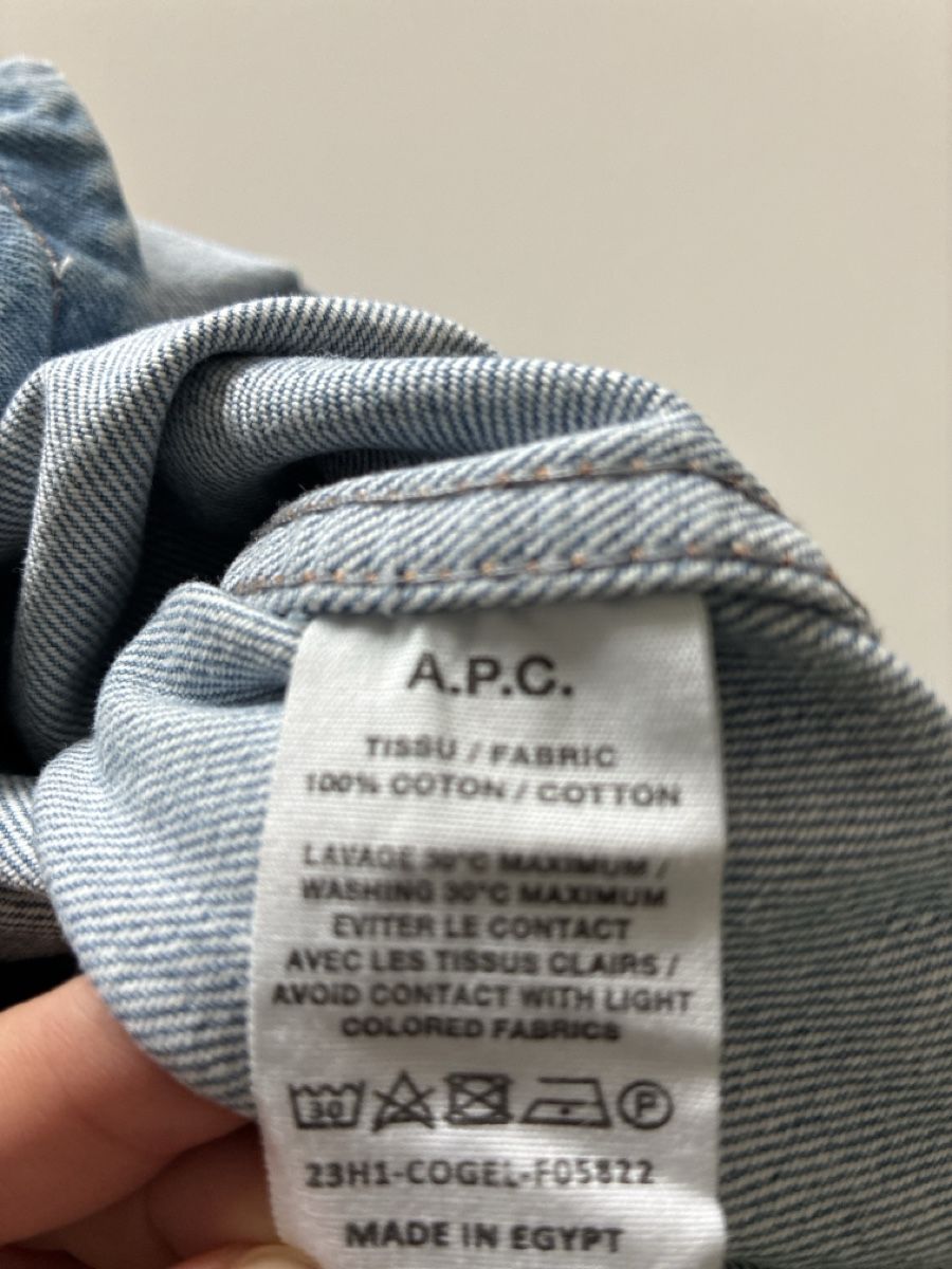 Apc Vestiti: Jeanskleid A.P.C. hellblau Baumwolle Grösse 38 – Usato da Winterthur venduto da vel_6txj 3