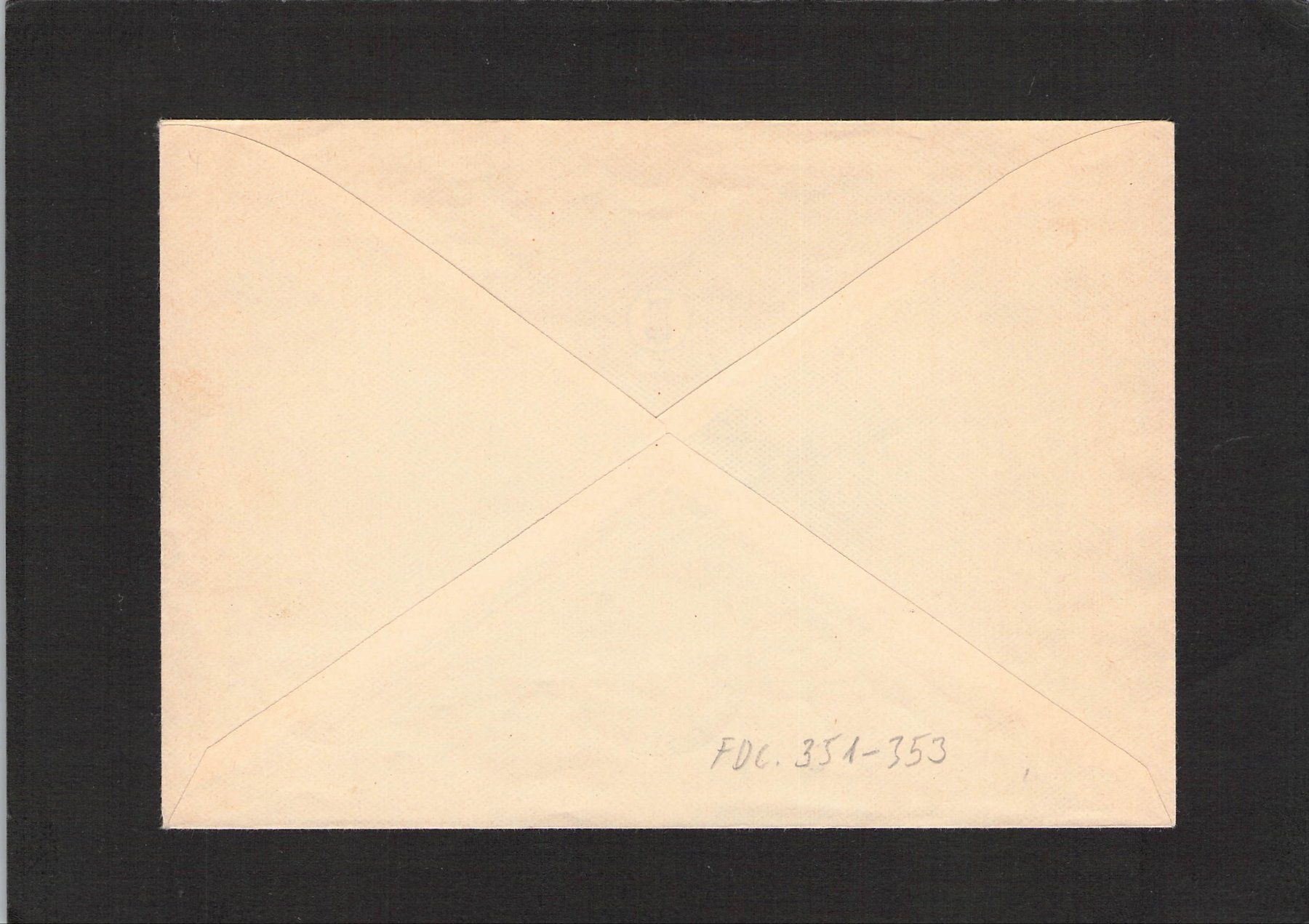 Tutti i francobolli: FDC Saar , 14.8.1954 , Mi - Nr. 351 - 353 – Usato da Reichenburg venduto da Pipo-67 1