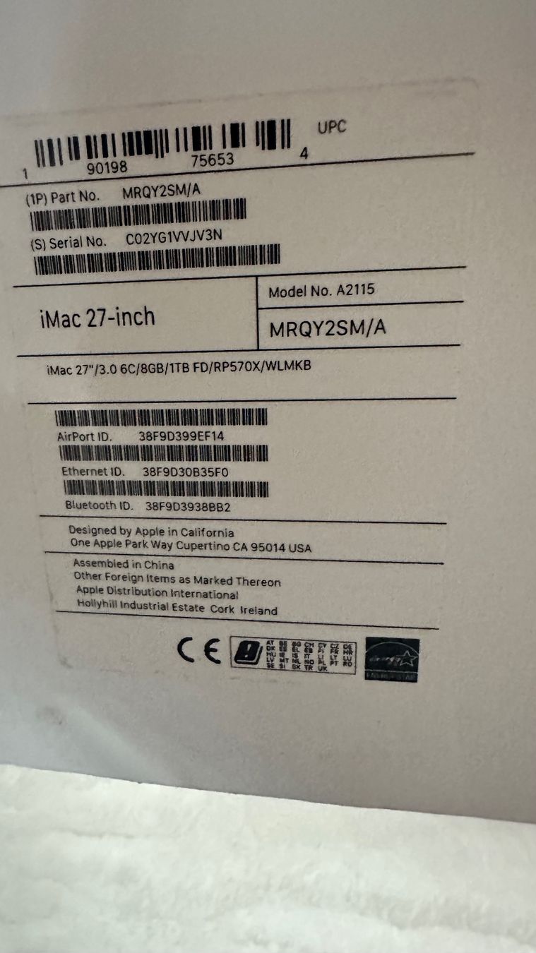 Apple PC: iMac mit 27 Zoll-Retina-5K-Display – Usato da Rorbas venduto da Hofrorb 6