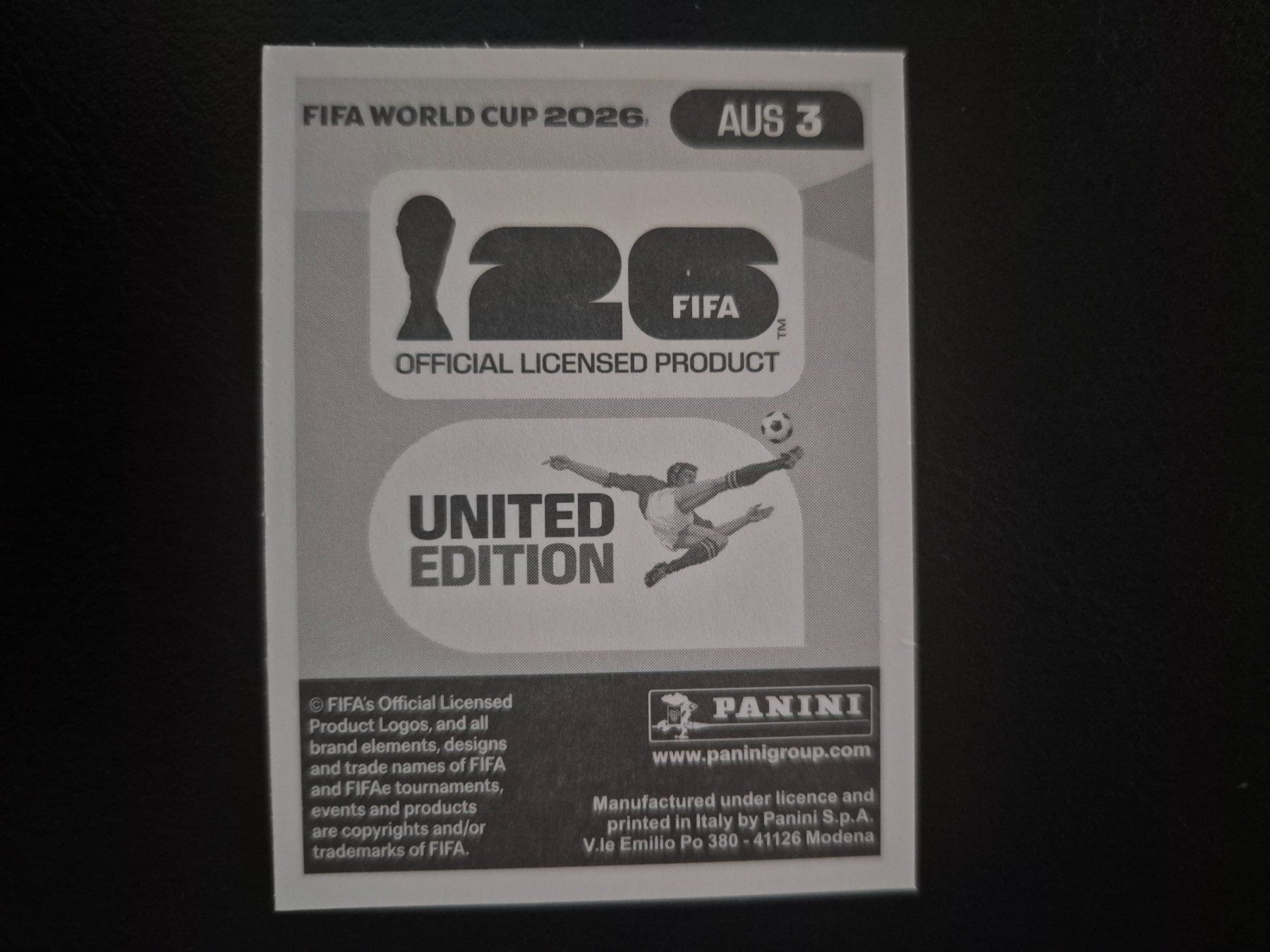 Panini Carte collezionabili: Panini WM 26 AUS 3 – Nuovo (secondo la descrizione) da Rorschacherberg venduto da AJ3108 1