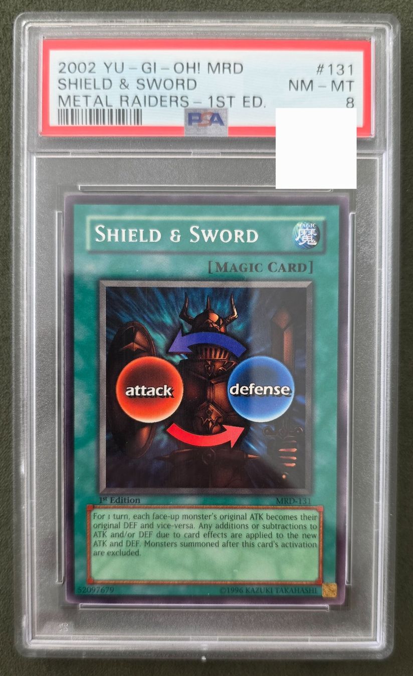 Yugioh Sammelbilder & Trading cards: Yu-Gi-Oh! 1. Edition PSA 8 MRD-131 Shield & Sword – Gebraucht aus Oberwil BL von Autobueb