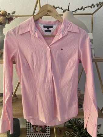 Tommy Hilfiger Bluse, Gr. XS/S Stretch, Top Zustand