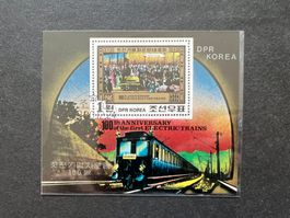 Korea  Luxusblock Eisenbahnen  gest.  (A313)