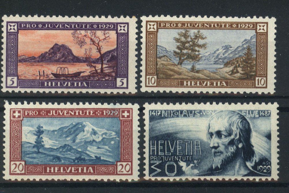 Tutti i francobolli: 1929, Pro Juventute ** – Usato da Willisau venduto da Vollstempel