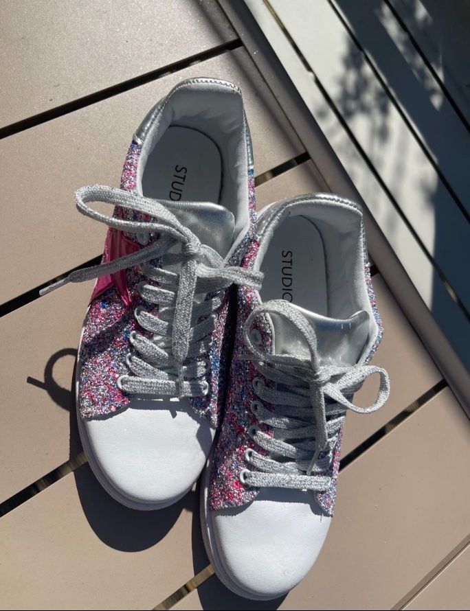 Scarpe da donna: Glitzer Sneakers Gr. 37.5 – Usato da Pregassona venduto da anaia01 1