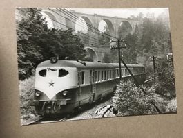 AK Bahn DDR Karlex im Elstertal mit Elstertalbrücke