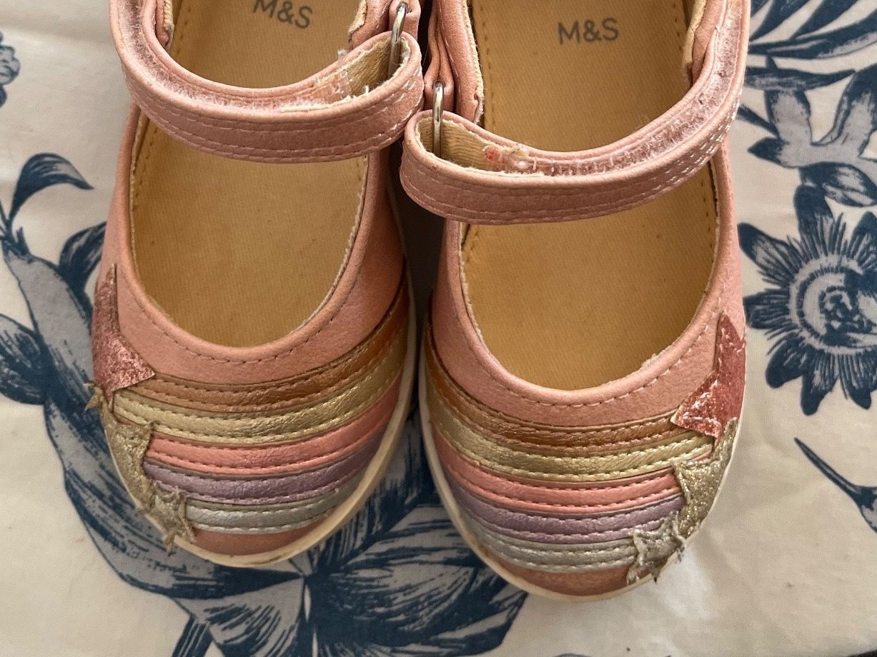 Scarpe per ragazzi: rosa glitzernde Partyschuhe, 24 – Usato da Umiken venduto da deb_57xk 4