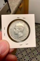 500 Reis Portugal 1910, D. Manuel II Silber!!!