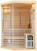 Traditionelle Sauna GIJON mit Harvia-Saunaofen (6,0kW)