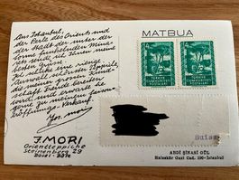 Postkarte Jos. Mori Basel Orientteppiche Türkei Türkiye