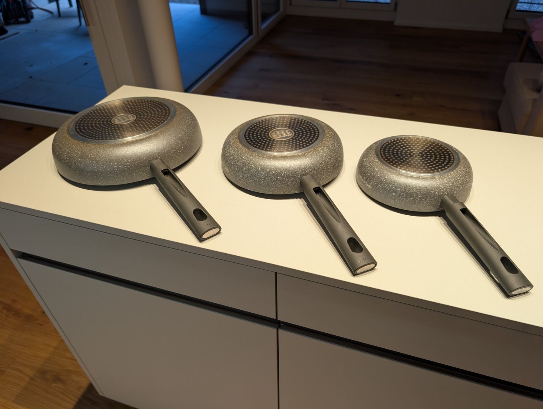 Padelle: Pfannen Set Florina 3-teilig mit 3x spatula – Usato da Killwangen venduto da sockenmeister 2