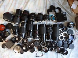 56 STK ALLES SACHEN M BILDERN-MF-AF LENS TASHE.DECKELS-ANTIK