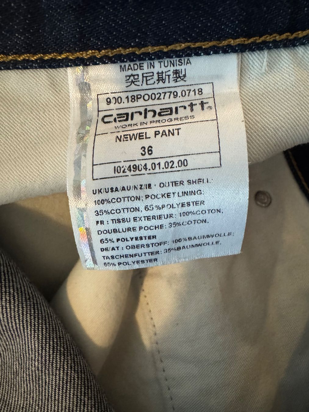 Carhartt Jeans: Carhartt Newel Pant – Usato da Zürich venduto da sell_my_stuff 3