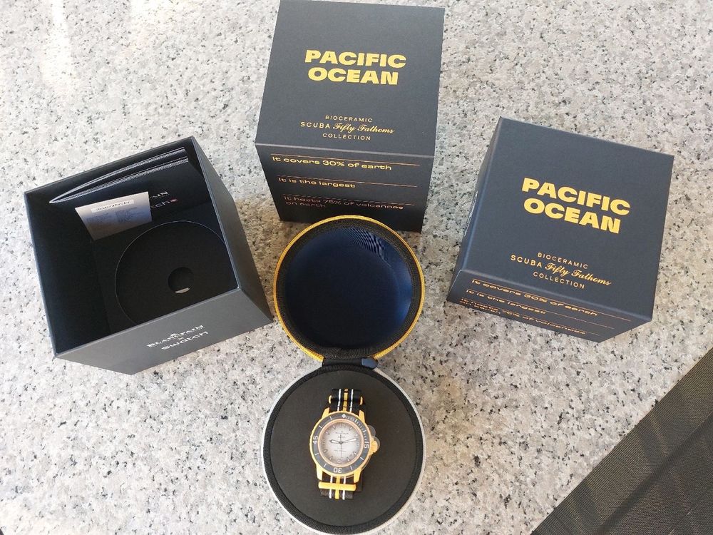 Swatch Orologi: Blancpain x Swatch*Suba*Fifty Fathoms*Pacific Ocean*Neu – Nuovo e nell'imballaggio originale da Schaffhausen venduto da vasco016 1