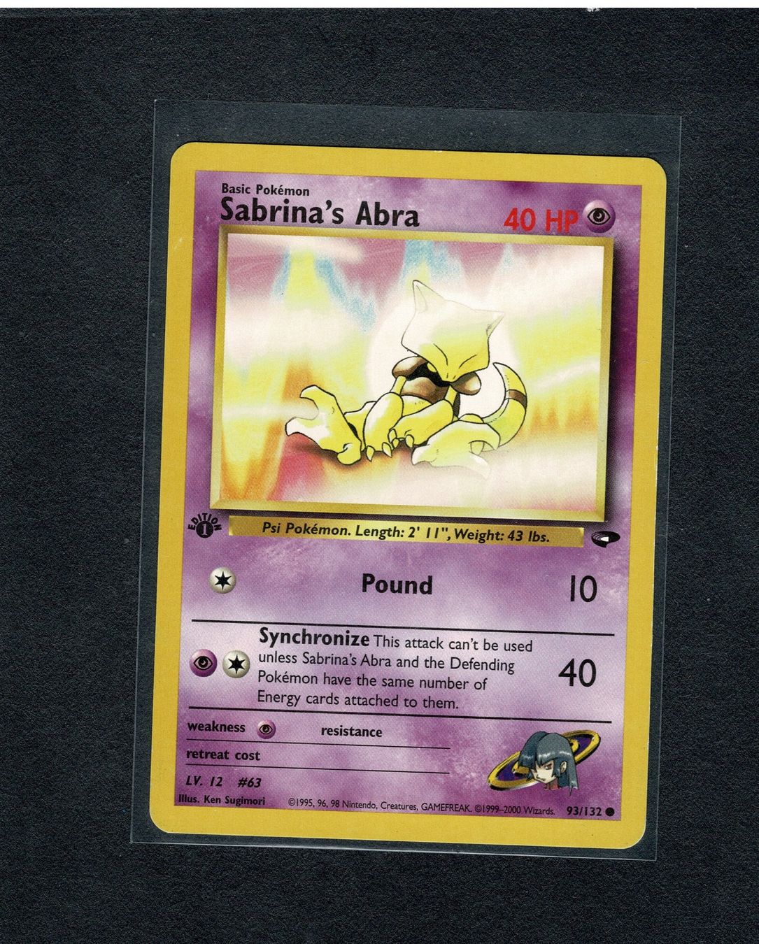 Pokémon Sammelbilder & Trading cards: Sabrina's Abra - 1st edition Gym Challenge – Gebraucht aus Giubiasco von rude01