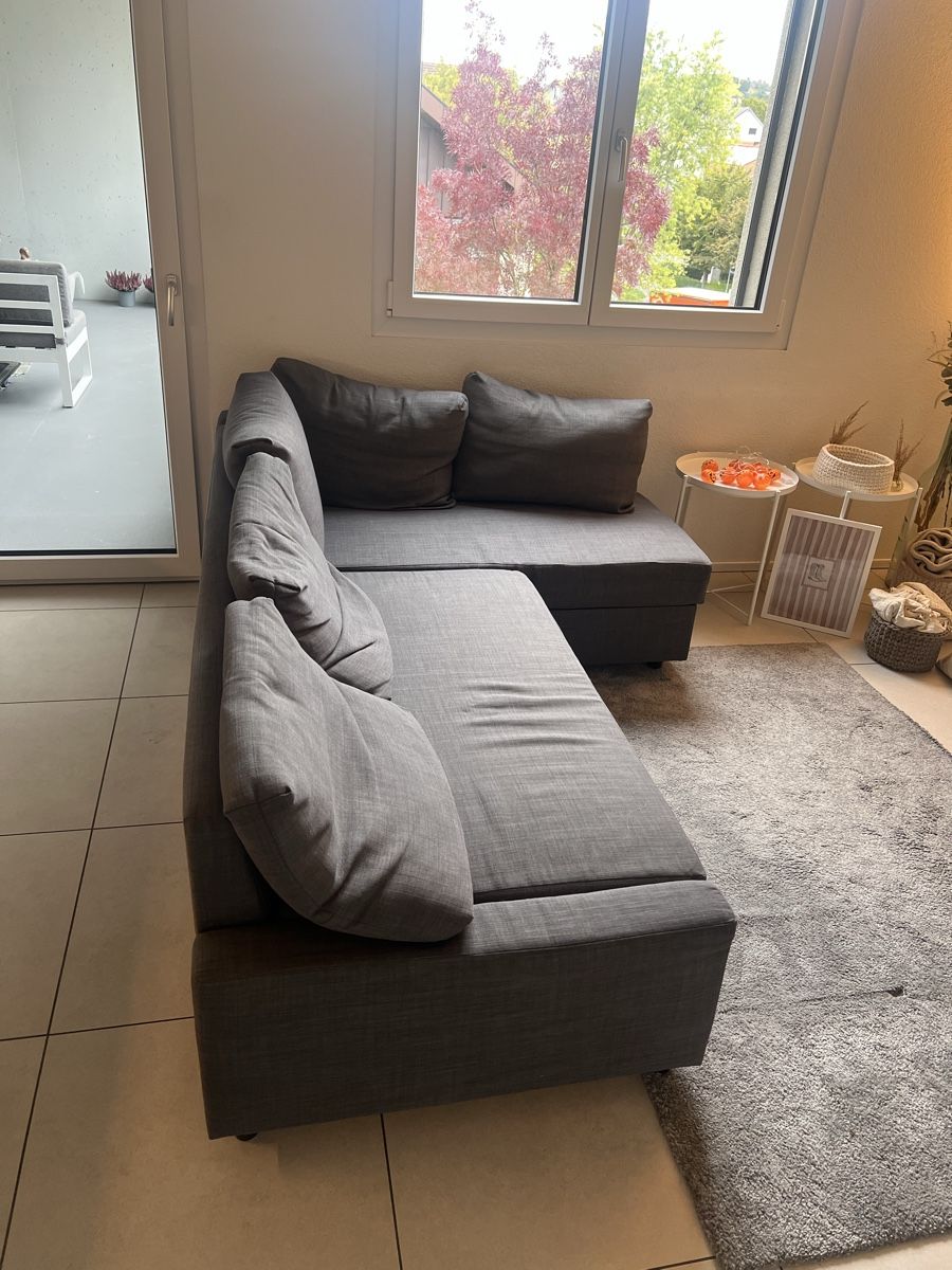 Ikea Sofas: Friheten Eckbettsofa mit Bettkasten, Grau – Gebraucht aus Auw von noe_j8l9 1