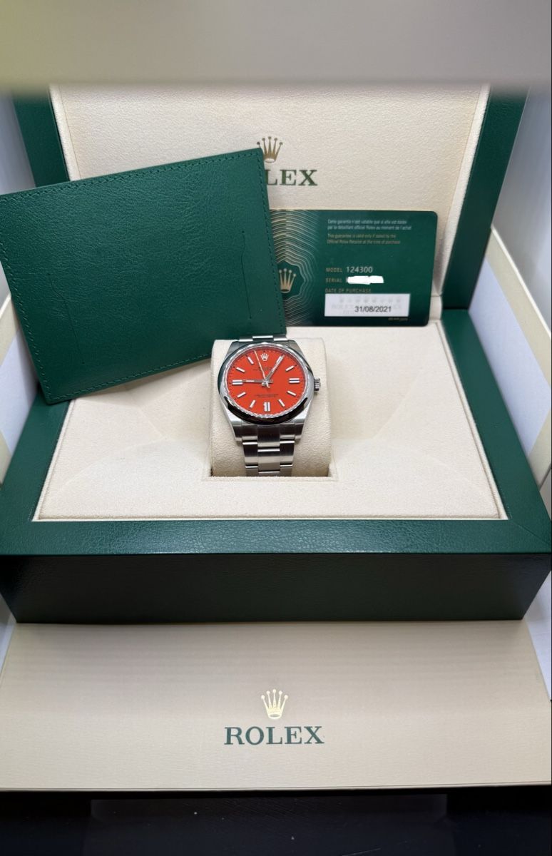 Rolex Uhren: Rolex Coral Red ref.124300 New Full Set – Neu und originalverpackt aus Lugano von Superstudiolugano 1