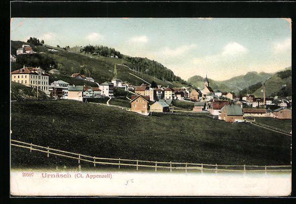 Cartes postales: AK Urnäsch, Panorama des Ortes – D'occasion à Berlin par bartko-reher