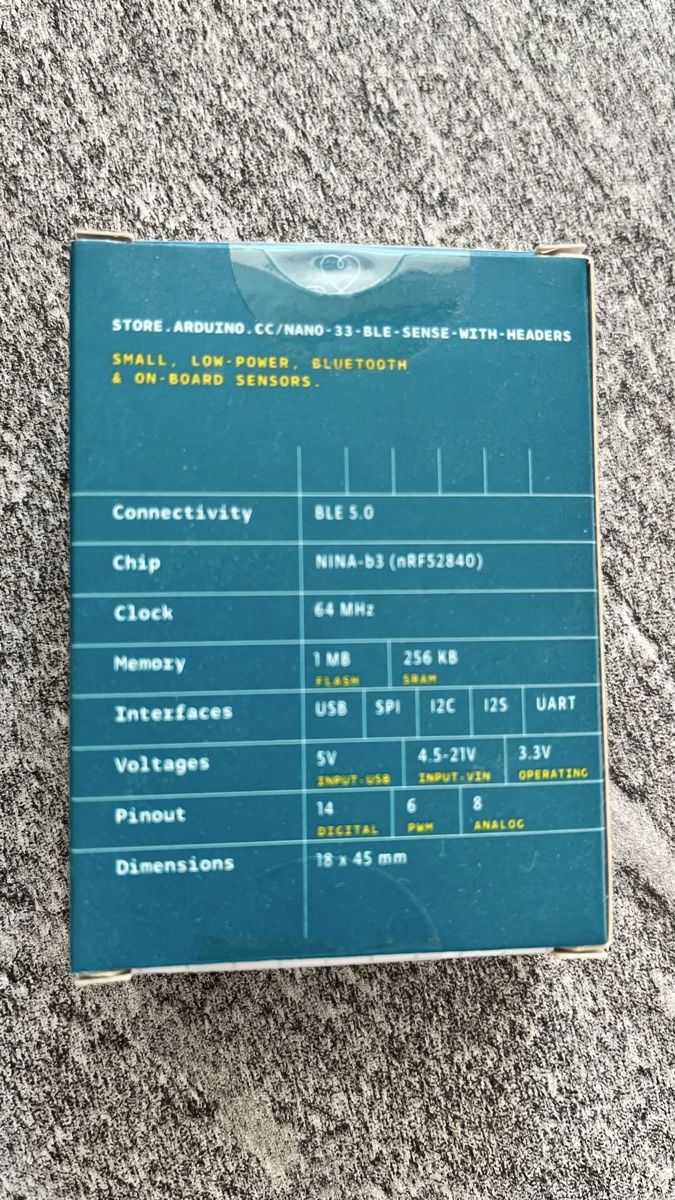 Arduino Componenti elettronici: Arduino Nano 33 Sense Board BLE with headers – Nuovo e nell'imballaggio originale da Bassersdorf venduto da Rhaener 1