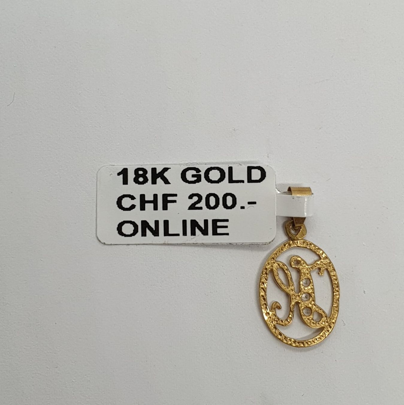 Ciondoli: Echt 18K Gold - H Anhänger – Usato da Luzern venduto da Goldhaus-Luzern 2