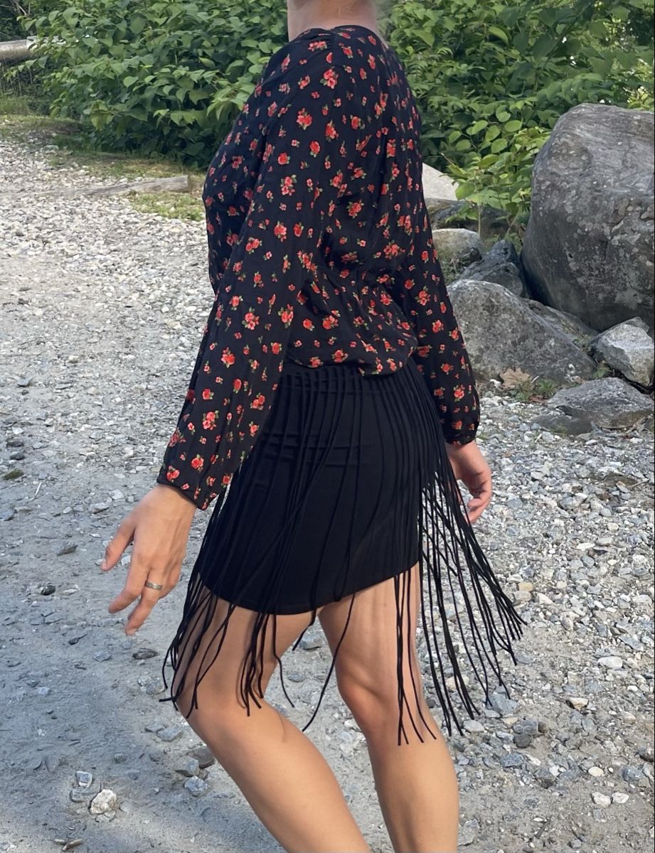 Mango Top: Mango Top corto -viscosa floreale con frange – Nuovo (secondo la descrizione) da Gordevio venduto da LanaZimm 6