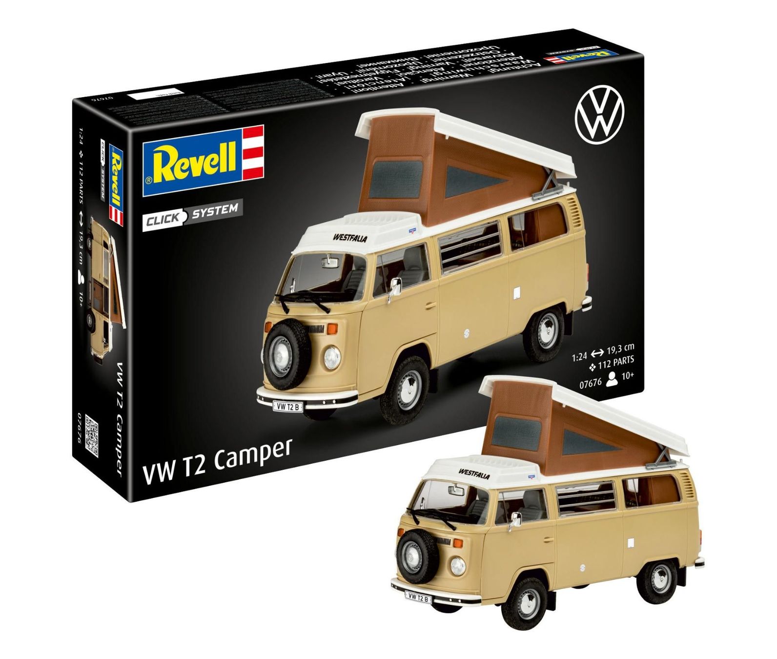 Revell Modellautos: VW T2 Camper von Revell, 1:24 – Neu und originalverpackt aus Lenk im Simmental von trampeltier61