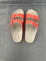 Neue orange Hauschuhe Damen Grösse 38