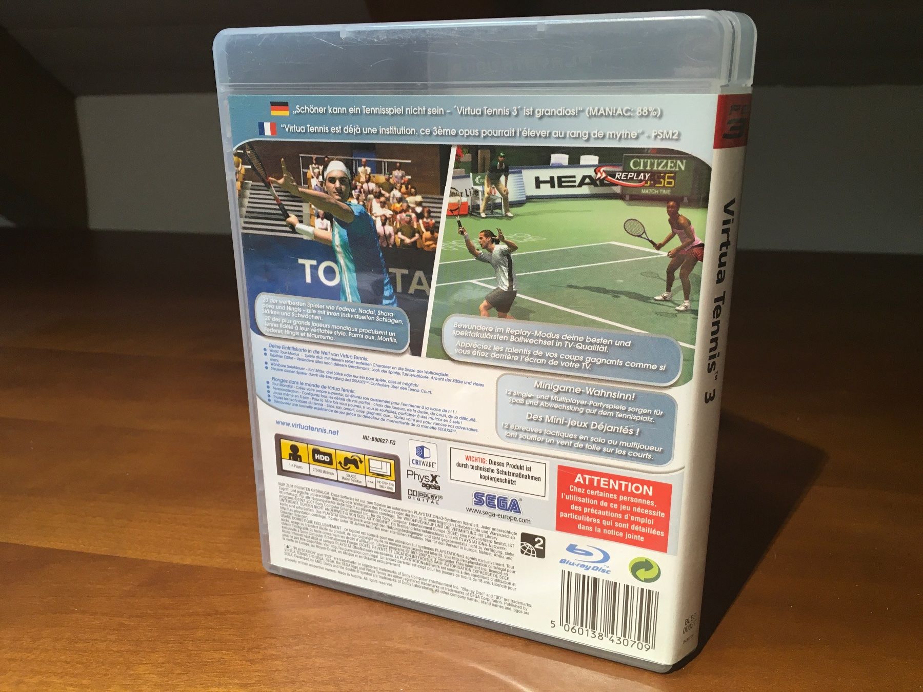 Giochi: Virtua Tennis 3 - PS3 – Usato da Wohlen AG venduto da PrivatSammlung 1