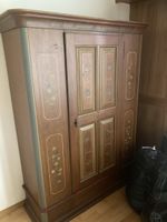 Bauernschrank Holz bemalt 1822 1979 D. Jenzer guter Zustand